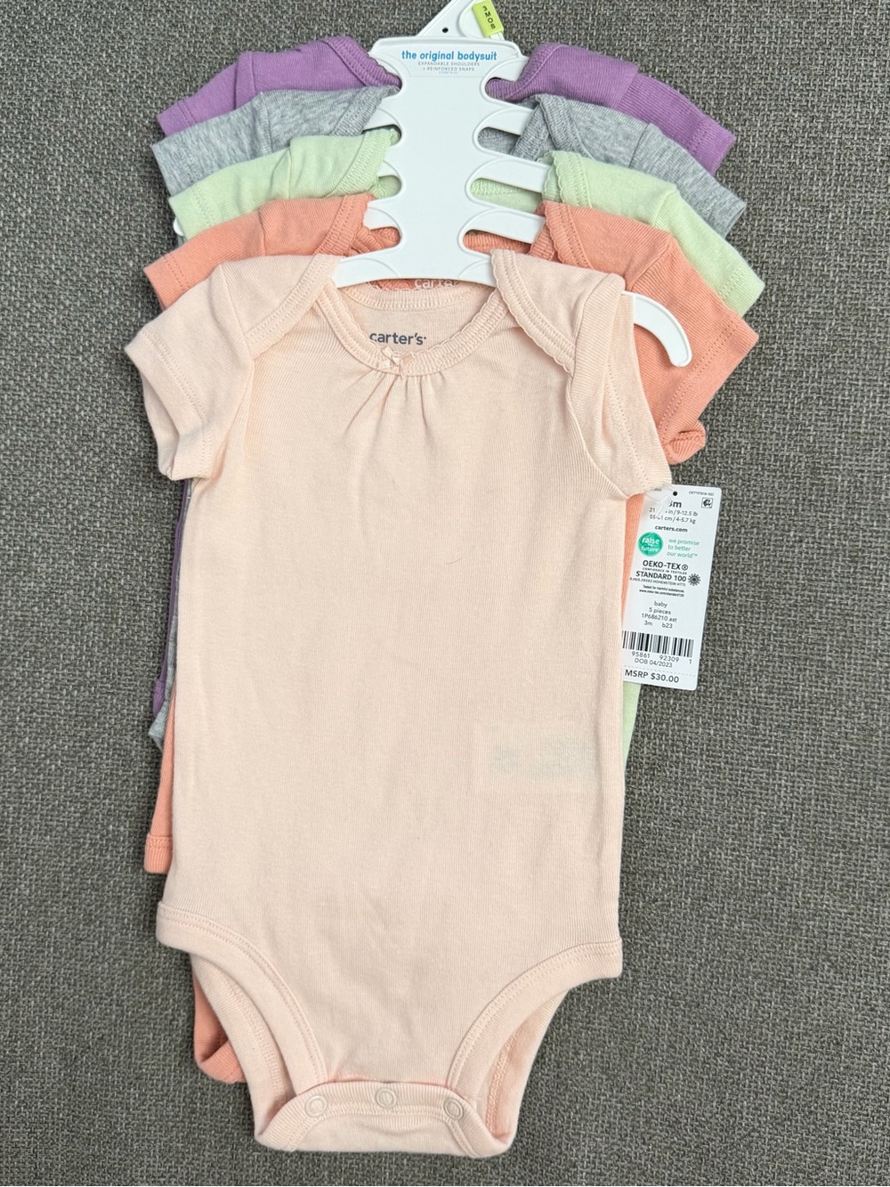 Carter’s 5pc Bodysuit . Size 3M
